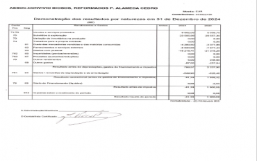 DEMONSTRAÇÃO DE RESULTADOS - 2024